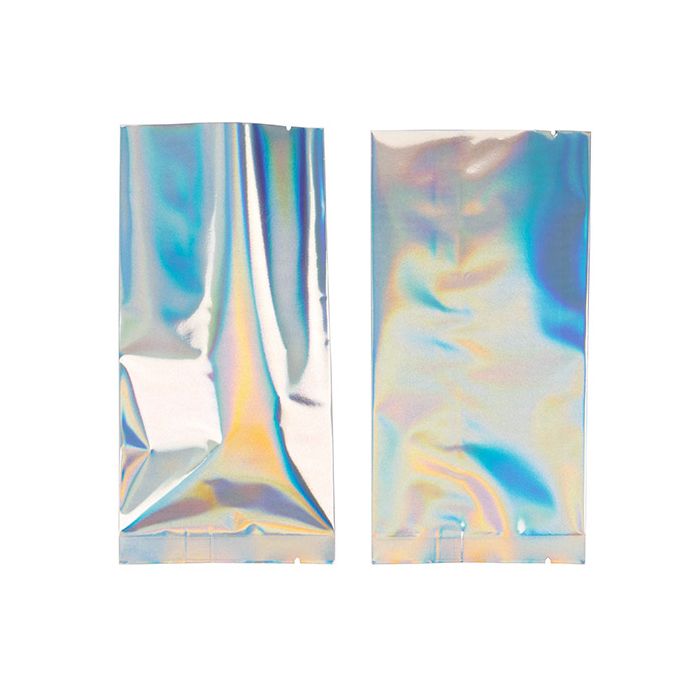 Holografiska metalliserade värmeförseglade påsar 7,6x14cm (25 st) [SVP35HH]