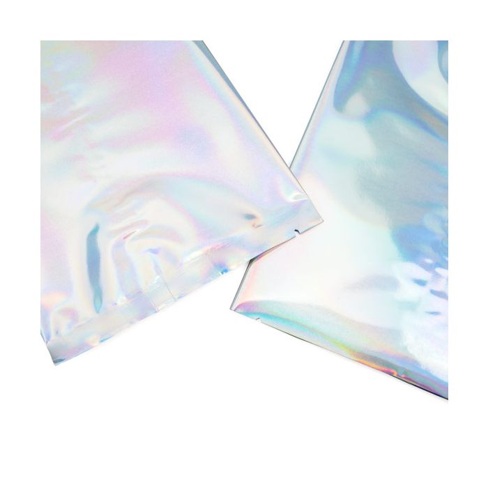 Holografiska metalliserade värmeförseglade påsar 12,7x17,8 cm (25 st) [SVP57H]