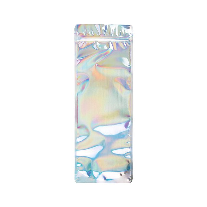 Stå upp påsar Iridescent/Holographic 14x6x38,1cm Med hängande hål (25 st) [ZBGH2N]