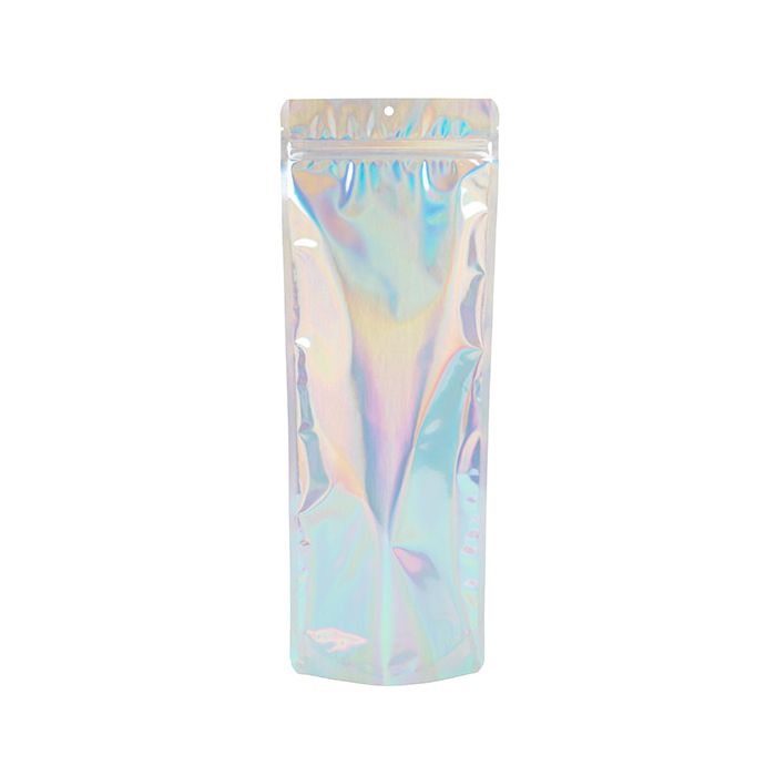 Stand Up Pouches Iridescent/Holographic 14x6x38,1cm With Hanghole