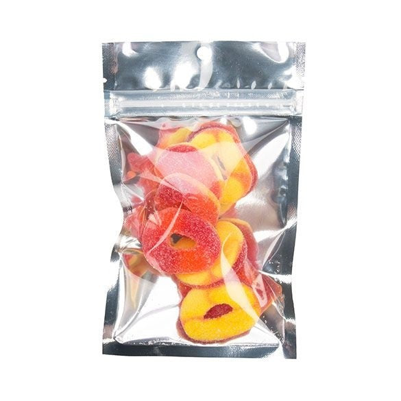 Blixtlåspåsar Transparent/Silver 9,2x12,7cm (100 st) [HZB4S]