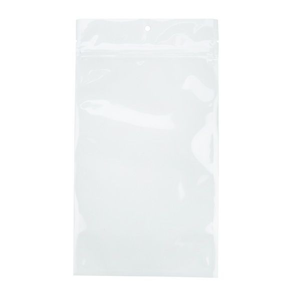 Blixtlåspåsar Transparent/Vit 12,7x20,8cm (100 st) [HZB6CW]