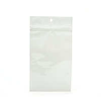 Grip Seal Bags White 12.5x21cm Metallised