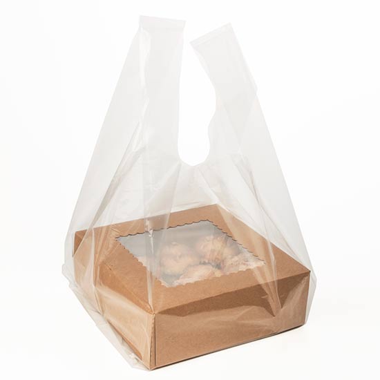 Plastic Carrier Bags Transparent 32.1x25.4x68.6cm