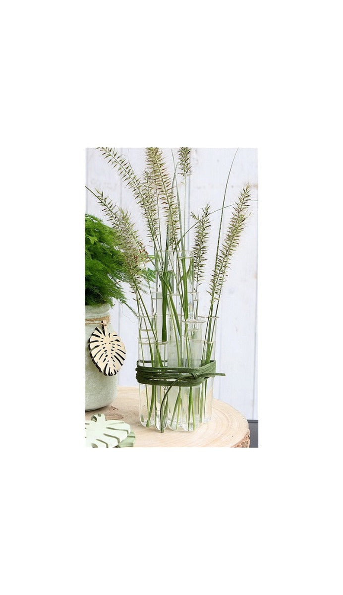 Glasprovrör 1,5 cm i diameter 10 cm högt, med ring (set med 12 st) [IFS-29201]