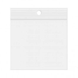 Grip Seal Bags with Hang hole 10x10cm PE 50 micron
