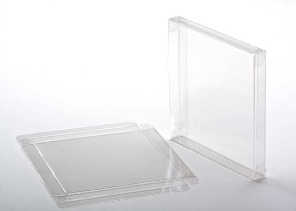 Plastic Gift Boxes 14.2x1.6x11.6cm Crystal Clear