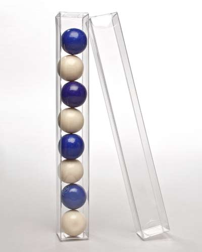 Plastlådor 2,5x2,5x20,3cm Kristallklart (25 st) [PLB237]