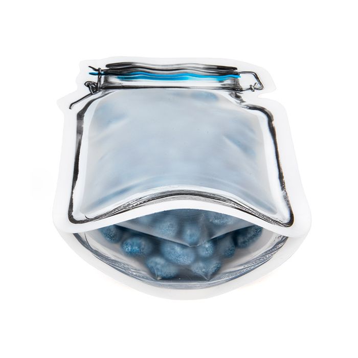 Stå upp påsar Clamp Lid Jar 11,9x5,7x19,7cm (25 st) [JARMD]