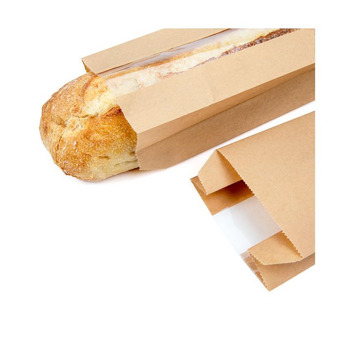 Kraftpåsar 8,9x5,1x35,6 cm med sidofals (100 st) [KBB1]