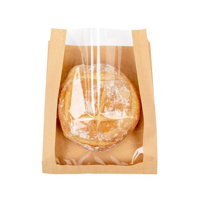 Kraftpåsar 22,9x4,1x27,9 cm med sidofals (100 st) [KBB4]