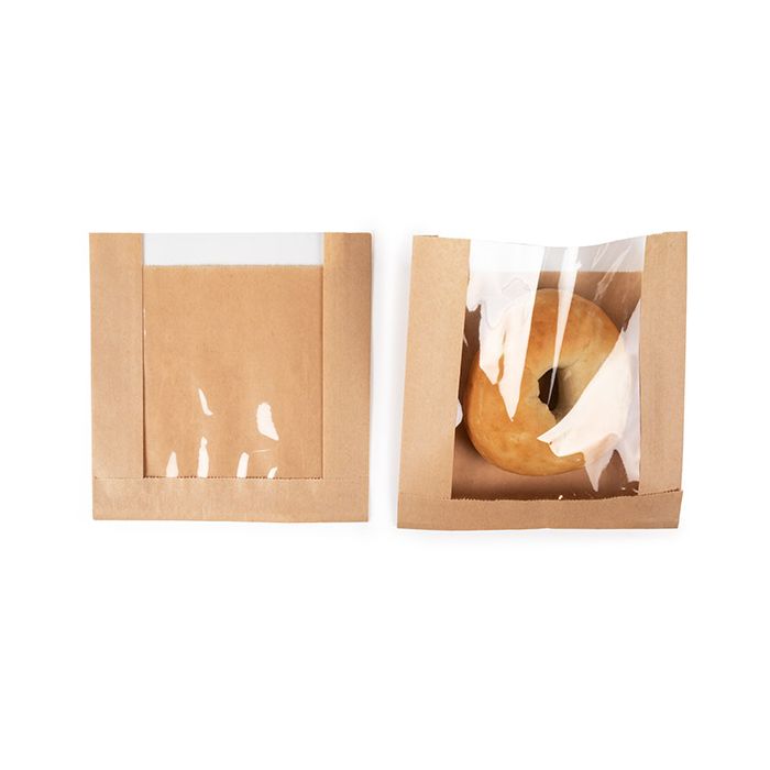 Kraftpåsar 15,9x2,9x16,5 cm med sidofals (100 st) [KBB8]