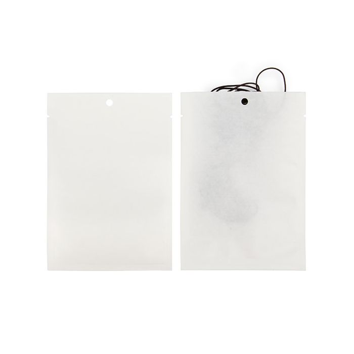 Kraftpåsar vita ekofientliga 10,2x15,2 cm förslutningsbara (100 st) [KHS46WK]