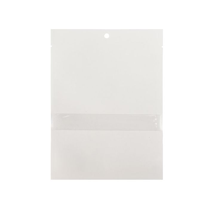 Kraft Bags White Eco-fiendly 12,7x17,8 cm Sealable With Window