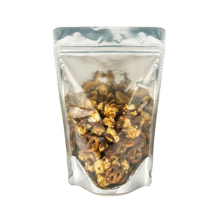 Stå upp påsar Transparent/Kraft 15x9x23cm | 312 gram (100 st) [ZBGK7]