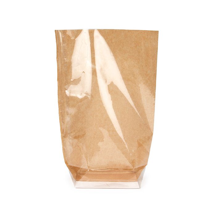 Kraft Blockbottnar med botten och pappersinsats 12,7x7,6x30,5 cm (100 st) [FGKB1]