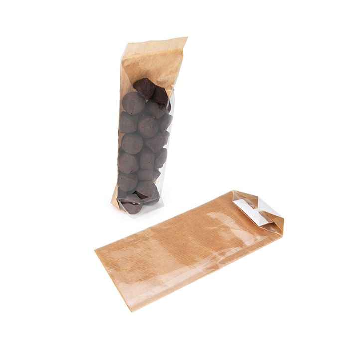 Kraft Blockbottnar med pappersinsats 5,1x4,4x21,6 cm (100 st) [FGKB20]