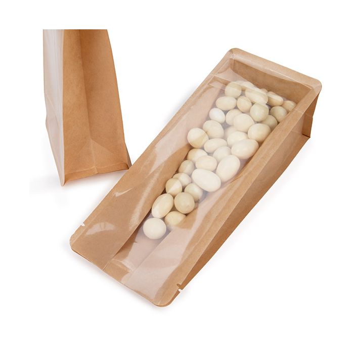 Blockbottenpåsar Kraft 8,9x7x22,9 cm (100 st) [BB2K]