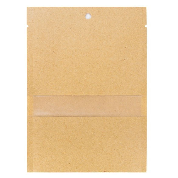 Kraftpåsar Förseglingsbar 10,2x15,2cm med Fönster (100 st) [KHS46MW]