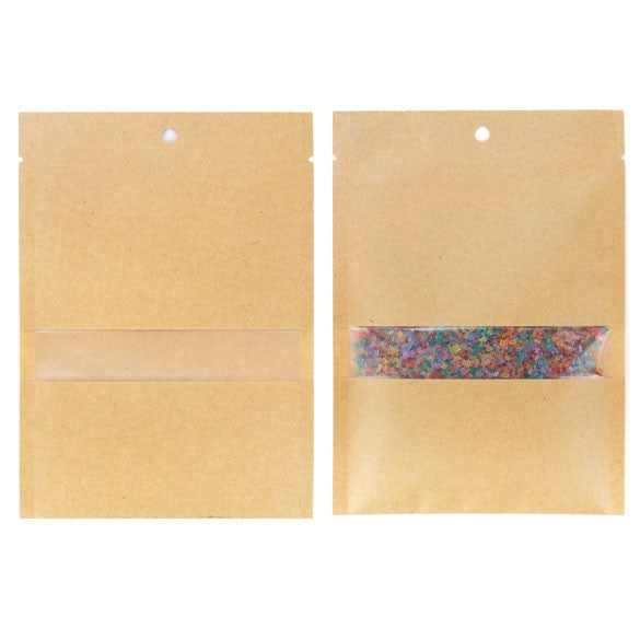 Kraftpåsar Förseglingsbar 10,2x15,2cm med Fönster (100 st) [KHS46MW]