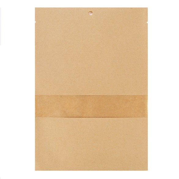 Kraftpåsar Komposterbar 15,2x22,9cm med Fönster och förseglingsbart (100 st) [KHS69W]