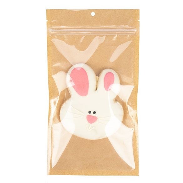 Kraftbarriärpåsar med klar framsida 12,7 x 20,8 cm med revnedragningar (100 st) [HZB6KC]