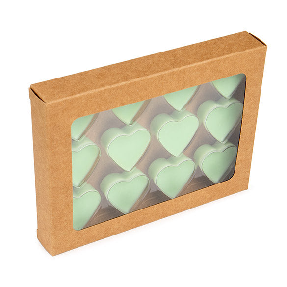 Kraft Artisan godislåda, hjärtinsats 10,2x2,1x13,8 cm (25 st) [CNDYH271]