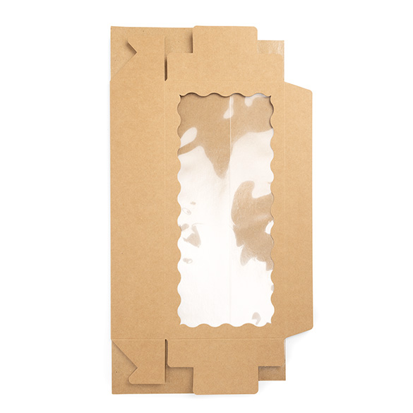 Kraftlådor med Vågigt Fönster 30x6,5x14cm (25 st) [WKRG125]