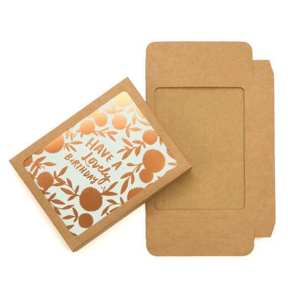 Papperslådor 11,4x2,2x14,9cm snitt Fönster (25 st) [WKR247]