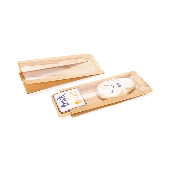 Kraftpåsar 7,6x5,1x16,5cm med Sidoinvik (100 st) [KSG2]