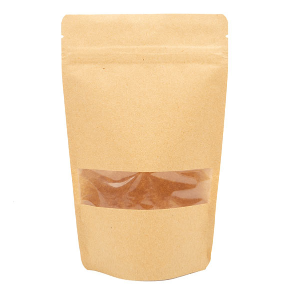 Stå upp påsar Kraft 13x7x20,5cm | 113 gram (100 st) [ZBGW3K]