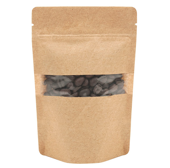 Stå upp påsar Kraft 10x6x15cm | 57 gram (100 st) [ZBGW2K]