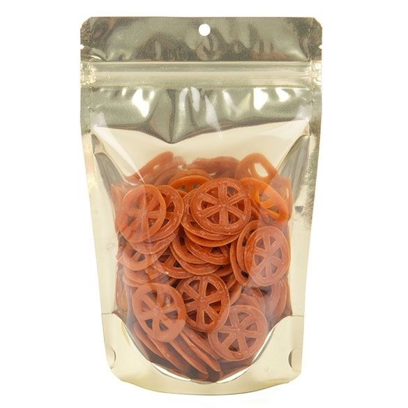 Stå upp påsar Transparent/Mat Guld 13x7,9x20,6cm | 113 gram (100 st) [ZBGMG3]