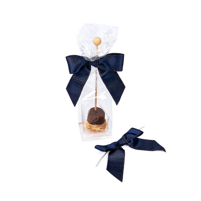 Bågar förbundna Metallic Midnight Blå 8,9 cm (25 st) [MBOWM]