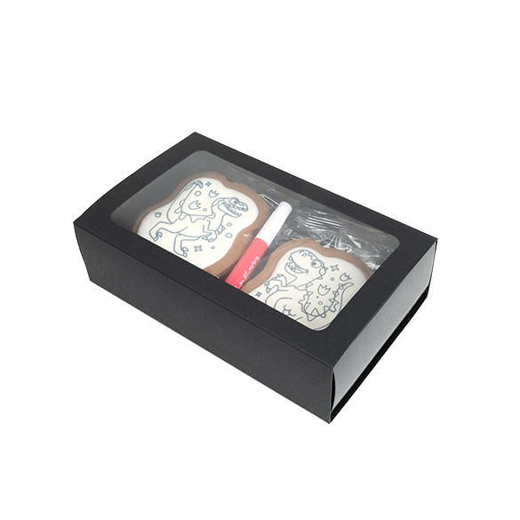 Tvådelade Papperslådor Svart 21x12,7x5,7cm (25 st) [MBS10B]
