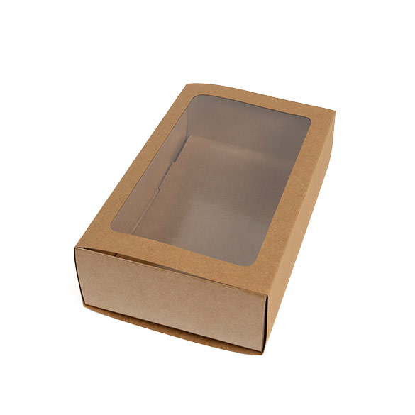 Tvådelade Papperslådor Kraft 21x12,7x5,7cm (25 st) [MBS10K]