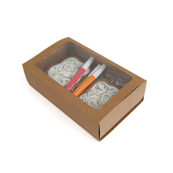 Tvådelade Papperslådor Kraft 21x12,7x5,7cm (25 st) [MBS10K]