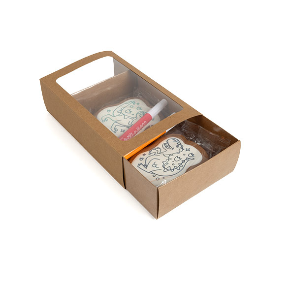 Tvådelade Papperslådor Kraft 21x12,7x5,7cm (25 st) [MBS10K]