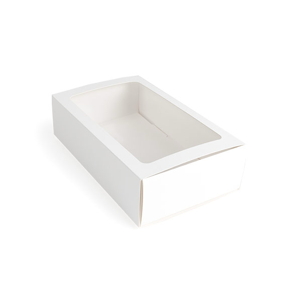 Tvådelade Papperslådor Vit 21x12,7x5,7cm (25 st) [MBS10W]