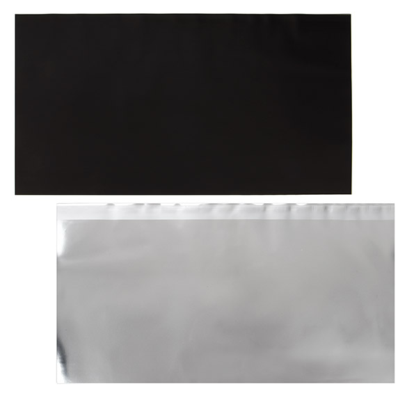 Folietopper Metallic Matte Black 17,8x33 cm (25 st) [MT2MB]