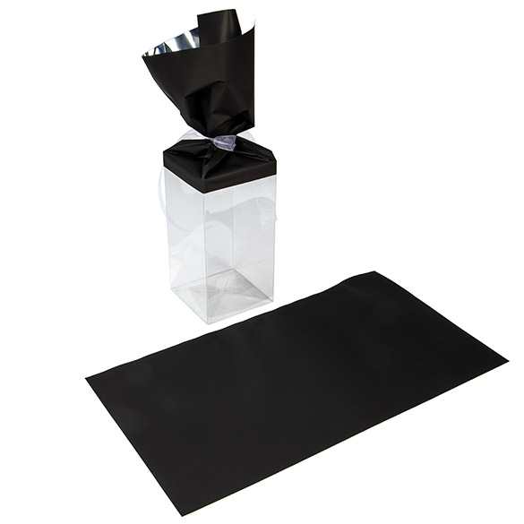 Folietopper Metallic Matte Black 17,8x33 cm (25 st) [MT2MB]