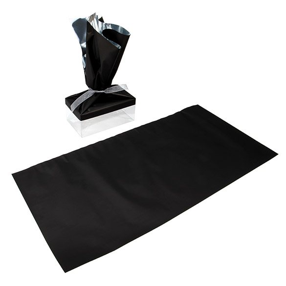Folietoppare Metallic Matte Black 30,5x63,5 cm (25 st) [MT4MB]