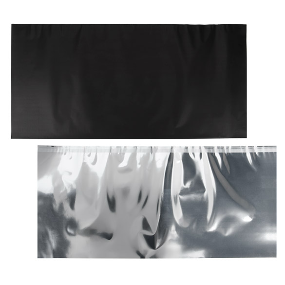 Folietoppare Metallic Matte Black 30,5x63,5 cm (25 st) [MT4MB]