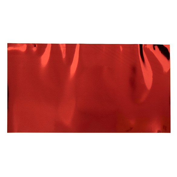 Folieöverdrag Metallic röd 12,7x22,9 cm (25 st) [MT1R]