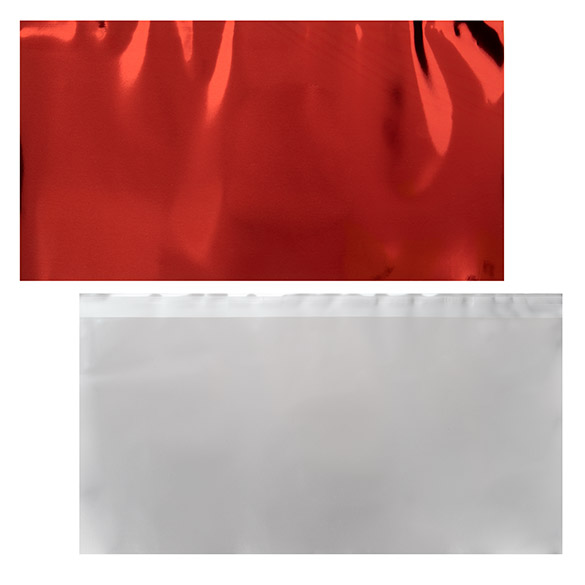 Folieöverdrag Metallic röd 17,8x33 cm (25 st) [MT2R]