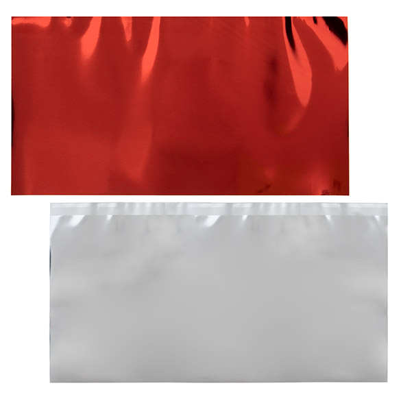 Folieöverdrag Metallic röd 22,9x43,2 cm (25 st) [MT3R]