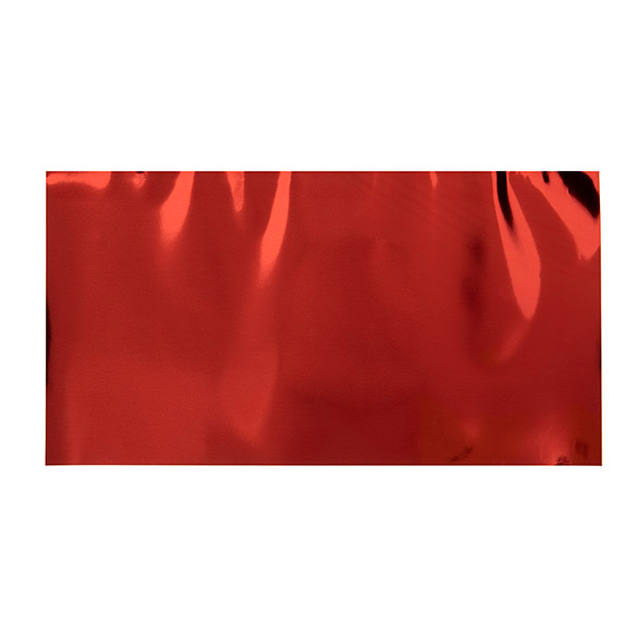 Folieöverdrag Metallic röd 22,9x43,2 cm (25 st) [MT3R]