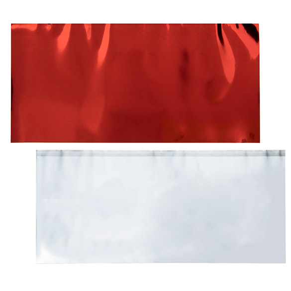 Folieöverdrag Metallic röd 30,5x63,5 cm (25 st) [MT4R]