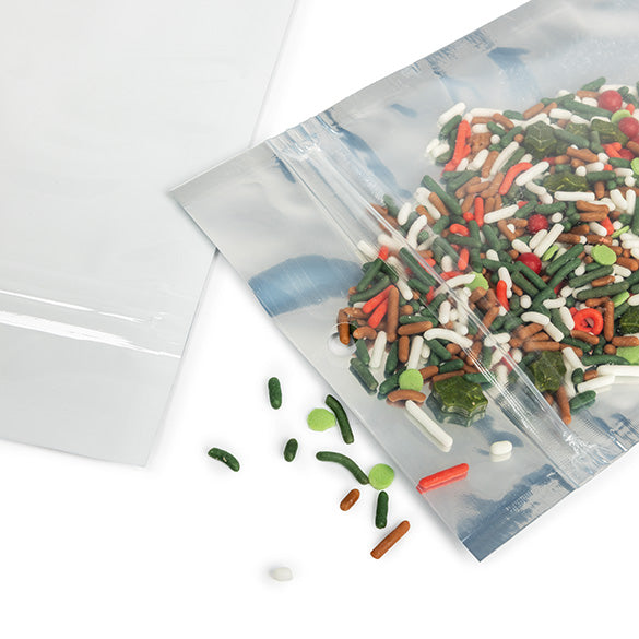 Blixtlåspåsar Transparent/Vit 9x12,5cm (100 st) [HZBB4CW]