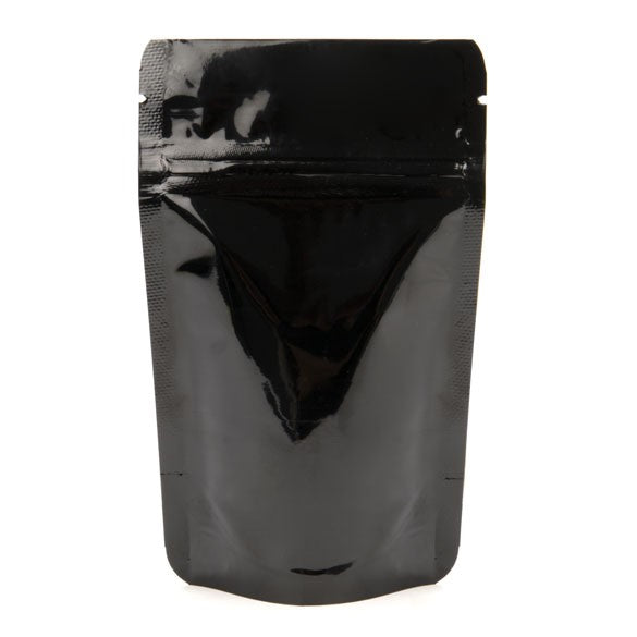 Stå upp påsar Svart 8x5x13cm | 28 gram (100 st) [ZBGM1B]